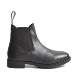 Easy-Care Childs Synthetic Jodhpur Boots In Black