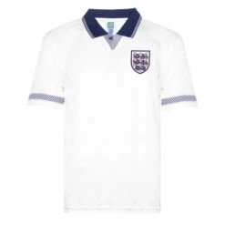 Score Draw Draw England 1990 Home Shirt Adults