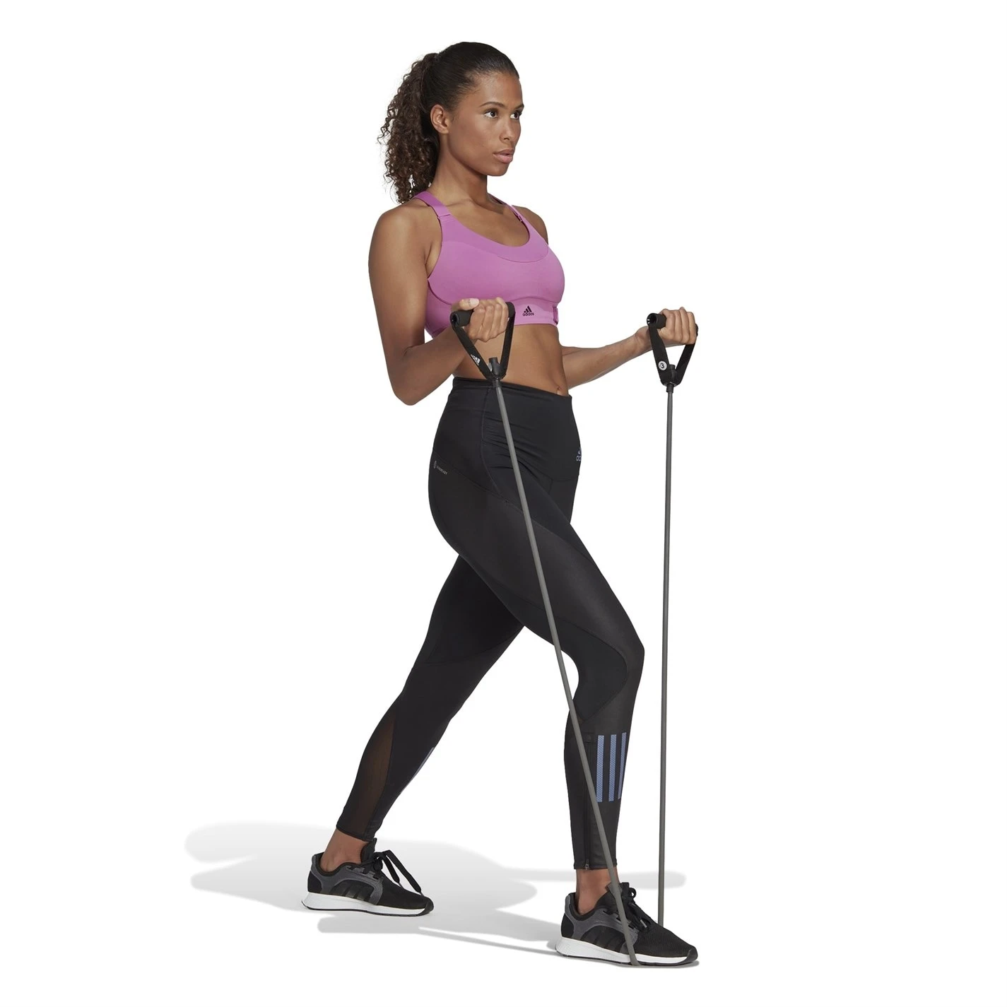 ADIDAS Fastimpact Luxe Run High Impact Sports Bra Womens - Image 5