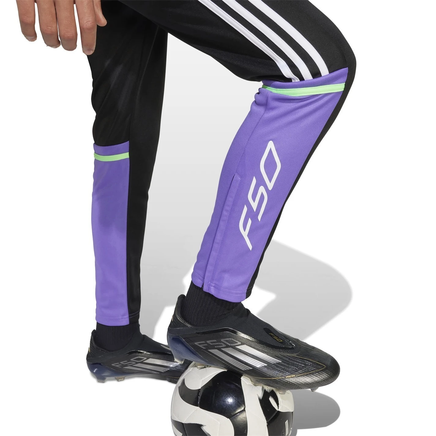 ADIDAS F50 Training Tracksuit Bottoms Juniors - Image 4