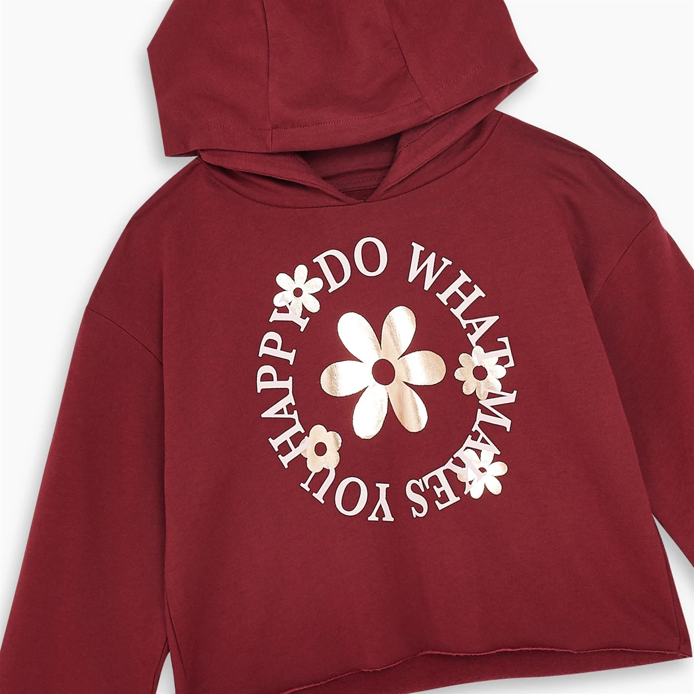 Older Girls Happy Hoody - Image 3