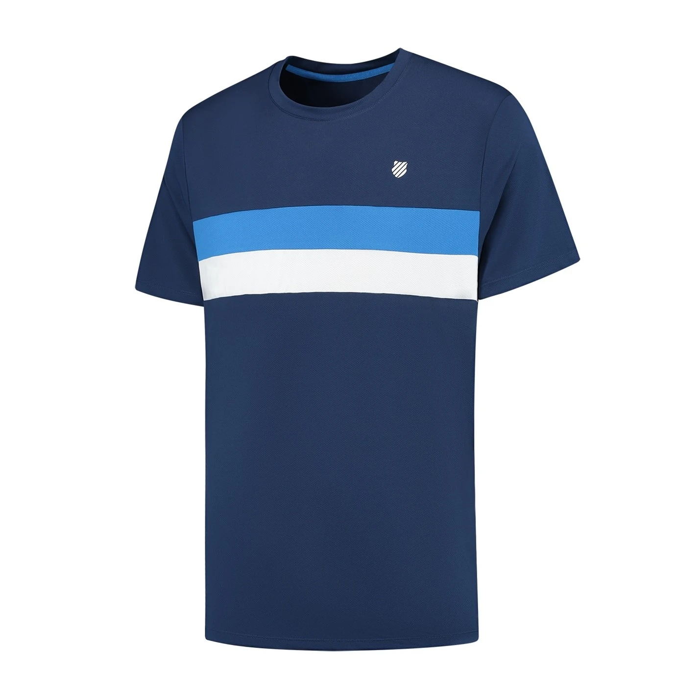K-Swiss Core Team Striped Crewneck T-Shirt Mens - Image 2