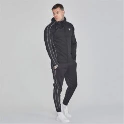 SikSilk Hoodie And Joggers Set Mens