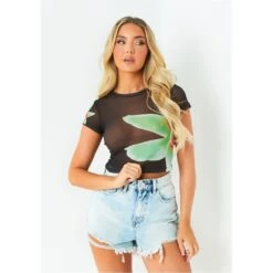 Wash Distressed Denim Shorts