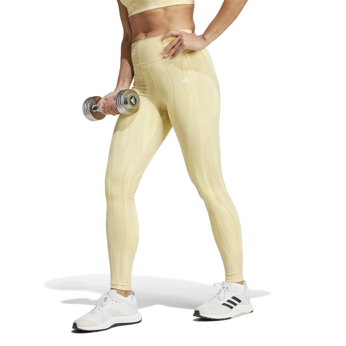 ADIDAS Optime Full-Length Print Leggings Womens