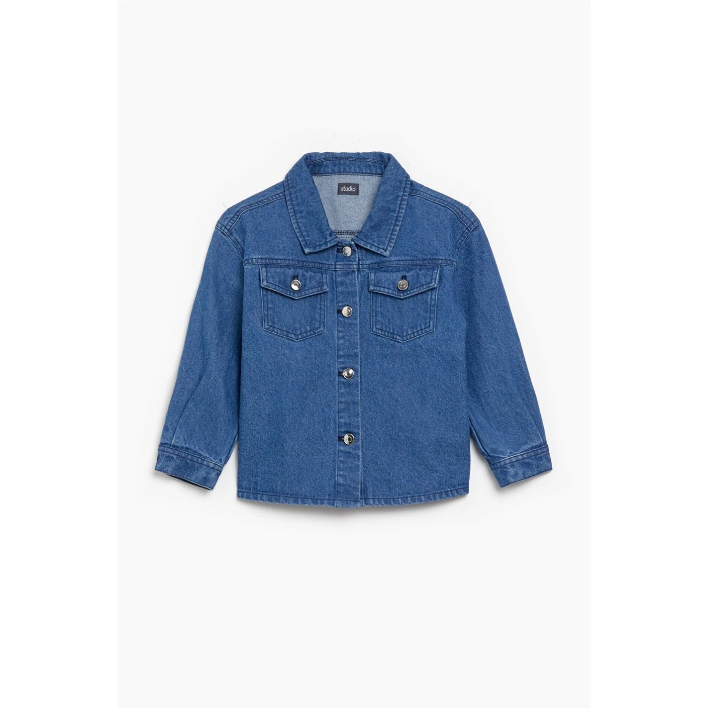 Younger Girls Dress And Denim Jacket Set - Image 4