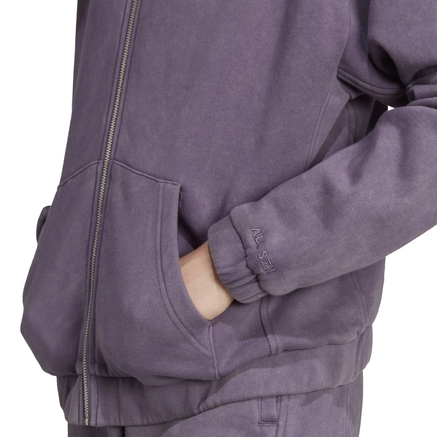 ADIDAS All SZN Washed Full Zip Hoodie Womens - Image 6