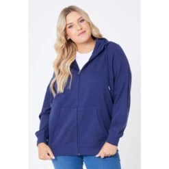 Basic Zip Through Hoodie