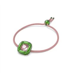 Swarovski Dulcis Bracelet, Cushion Cut, Green