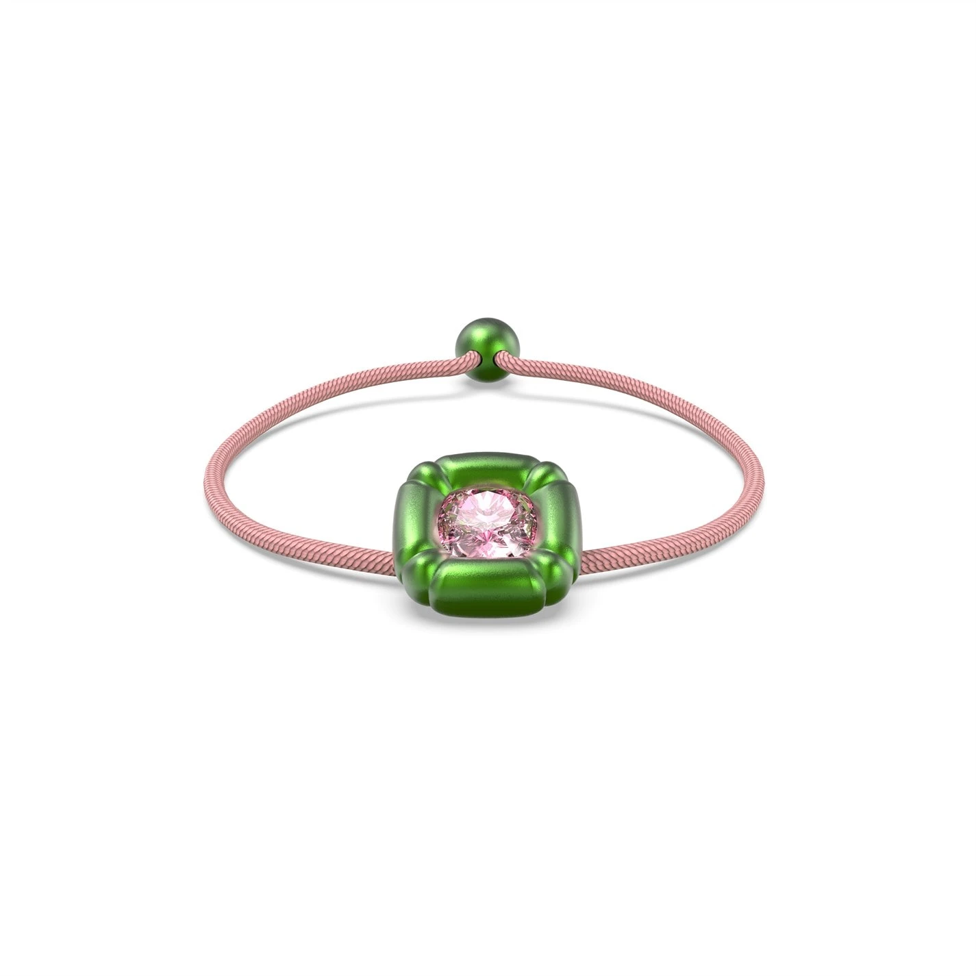 Swarovski Dulcis Bracelet, Cushion Cut, Green - Image 5